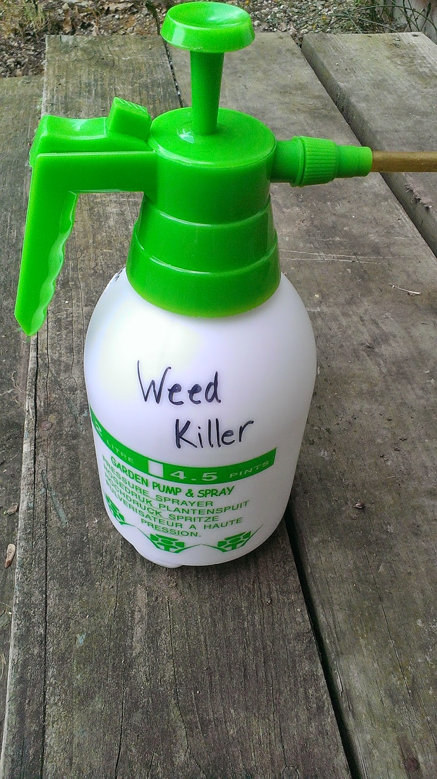 Growing to Four Homemade weed killer
